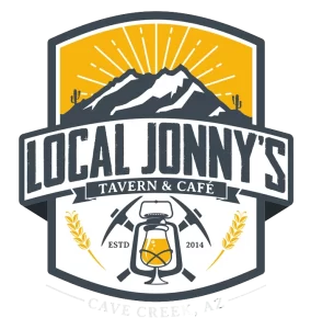 Local Jonny’s Tavern & Cafe represents its logo with black mountain surrounded by cactus’ and a lantern surrounded by sprigs of wheat